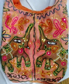 Funky Embroidered Festival Crossbody Ethnic Bag Vegan Indie Purse Hippie Elephant Sling ORANGE Funky Embroidered Festival Crossbody Ethnic Bag Vegan Indie Purse Hippie Elephant Sling ORANGE