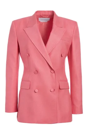 Gavin Blazer in Watermelon Silk Virgin Wool Gavin Blazer in Watermelon Silk Virgin Wool