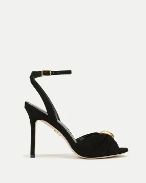 Genevieve Peep-Toe Suede Sandal Genevieve Peep-Toe Suede Sandal
