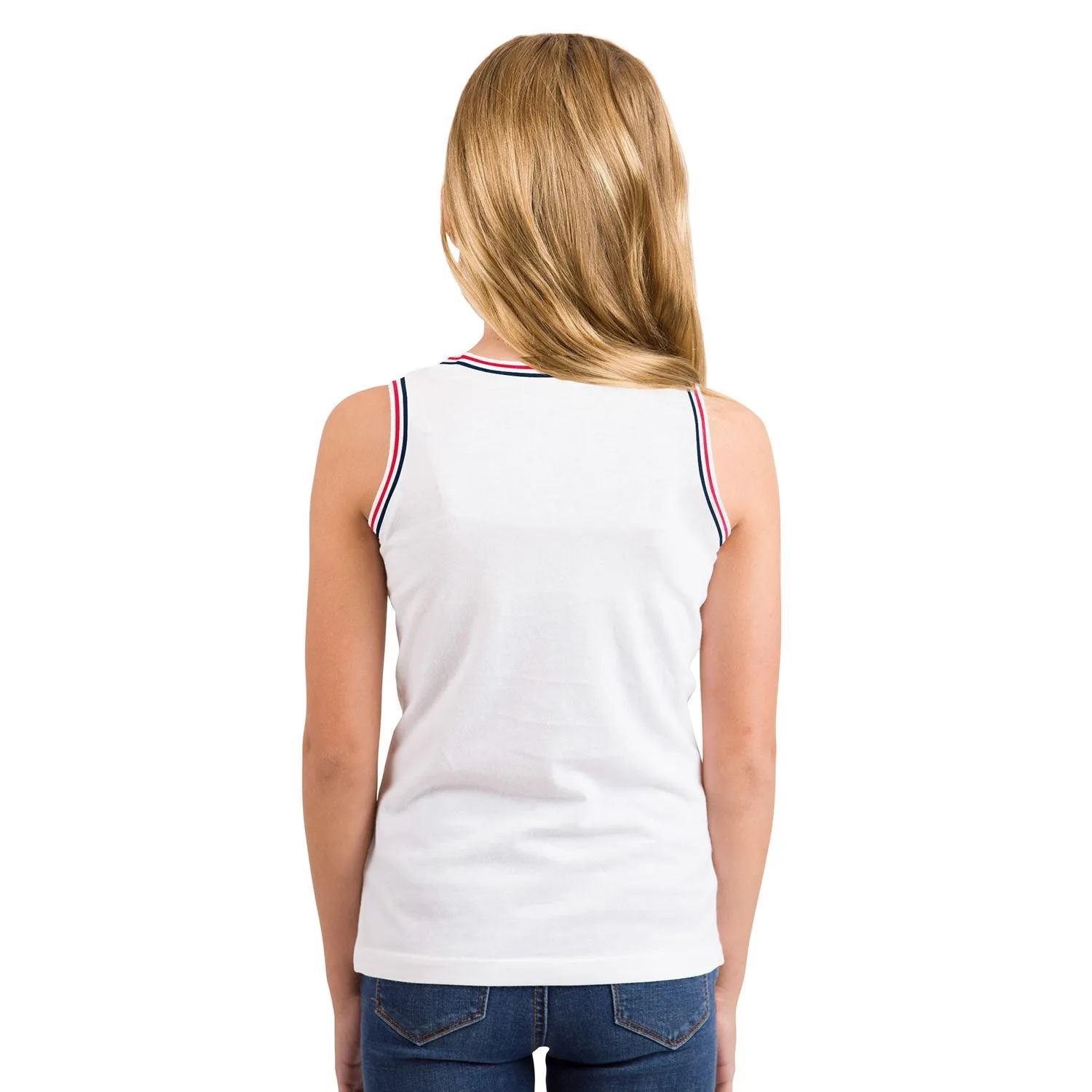 Girls New Era USWNT Mineral Wash White Tank