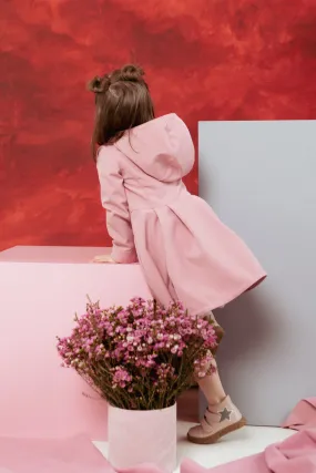 Girls' Pink Coat with Hood | 'Camille Pink' Girls' Pink Coat with Hood | 'Camille Pink'