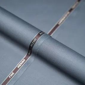 Grey Plain , Wool Blend, Tropical Exclusive Suiting Fabric Grey Plain , Wool Blend, Tropical Exclusive Suiting Fabric