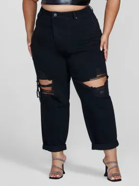 High Rise Relaxed Straight Leg Jeans High Rise Relaxed Straight Leg Jeans