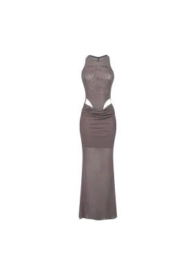 Hollow See-Through Mesh Hip Wrap Dress Hollow See-Through Mesh Hip Wrap Dress
