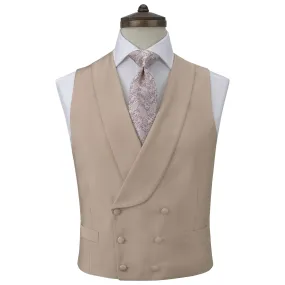 Hudson Oyster Pink Silk Cotton Grosgrain Waistcoat Hudson Oyster Pink Silk Cotton Grosgrain Waistcoat