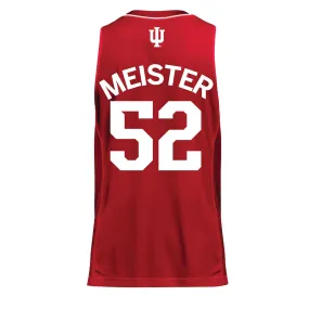 Indiana Hoosiers Adidas Crimson Women's Basketball Student Athlete Jersey #52 Lilly Meister Indiana Hoosiers Adidas Crimson Women's Basketball Student Athlete Jersey #52 Lilly Meister