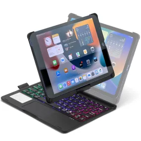 iPad 9 / 8 / 7th Gen 10.2 inch Case Bluetooth Keyboard Rotatable Cover Black iPad 9 / 8 / 7th Gen 10.2 inch Case Bluetooth Keyboard Rotatable Cover Black