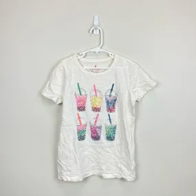 J. Crew Girls Short Sleeve Sequin Bobo Tea T-Shirt L 10-11 J. Crew Girls Short Sleeve Sequin Bobo Tea T-Shirt L 10-11