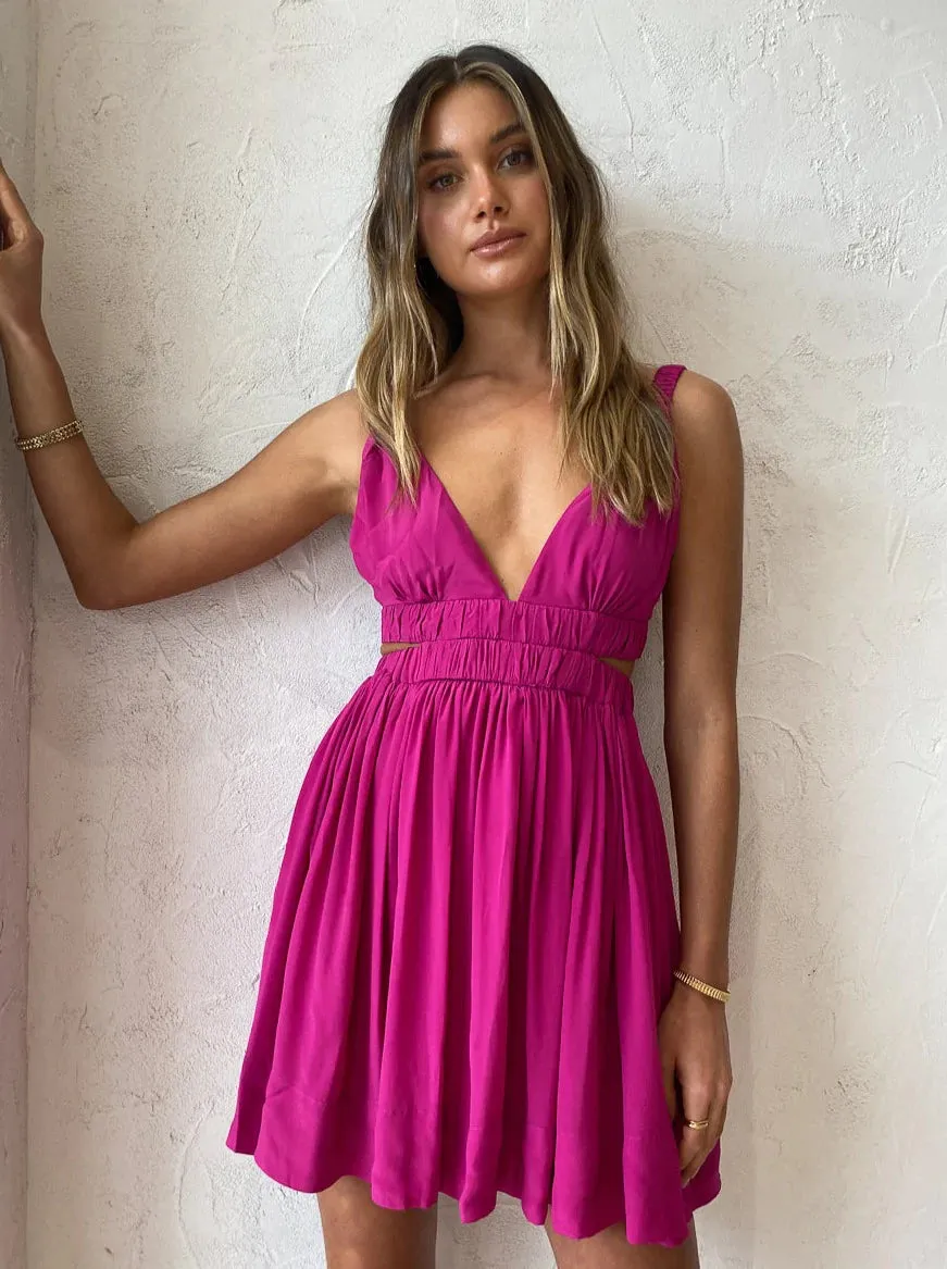JILLIAN DRESS ( BERRY)