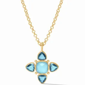 Julie Vos Aquitaine Pendant Necklace, Iridescent Capri Blue Julie Vos Aquitaine Pendant Necklace, Iridescent Capri Blue