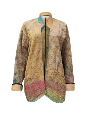 kantha vintage short jacket swargapati kantha vintage short jacket swargapati