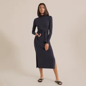 Kennedy Long-Sleeve Tie-Front Dress Kennedy Long-Sleeve Tie-Front Dress