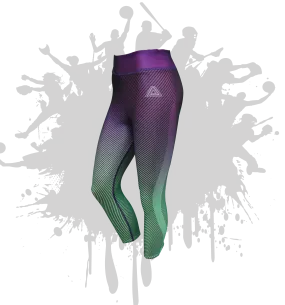 LINEAR LEGGINGS PURPLE/MINT LINEAR LEGGINGS PURPLE/MINT