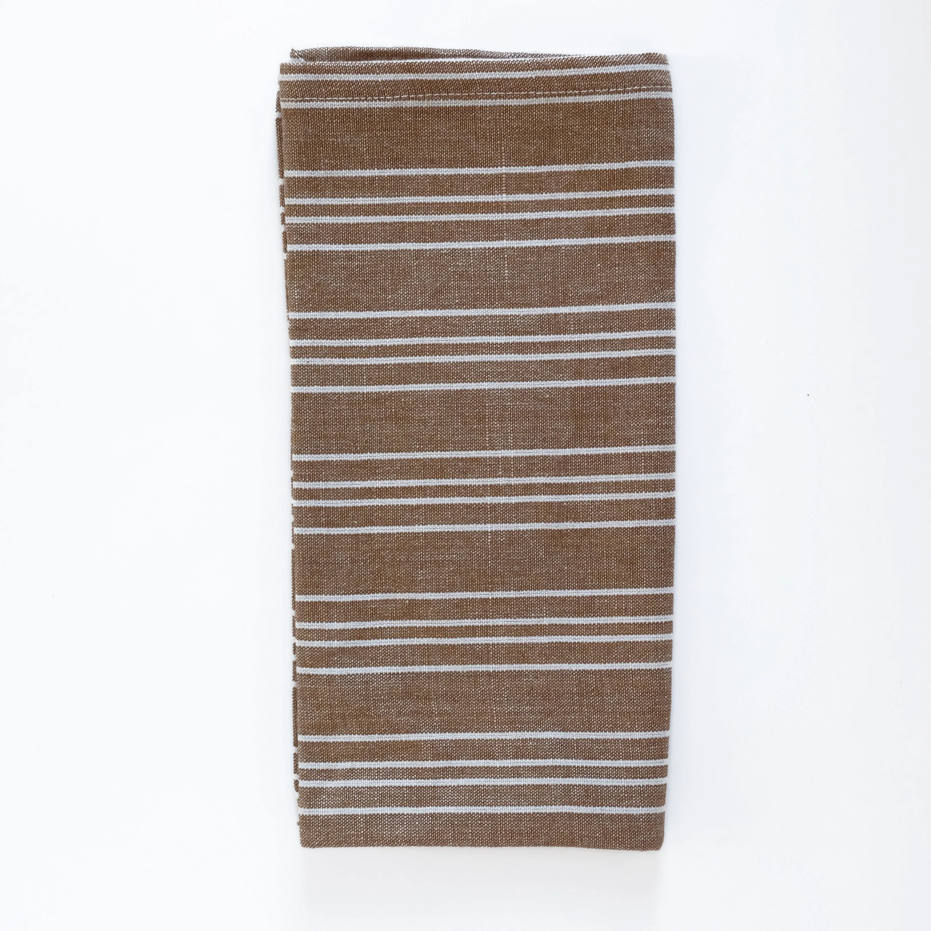 Linen / Cotton Small Ticking Napkins, Set of 4
