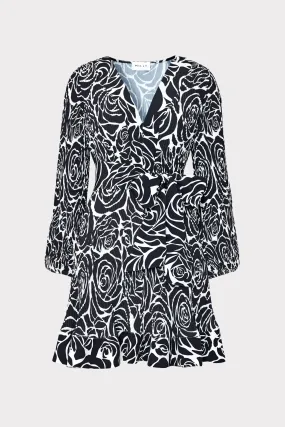 Liv Black Rose Pleated Dress Liv Black Rose Pleated Dress