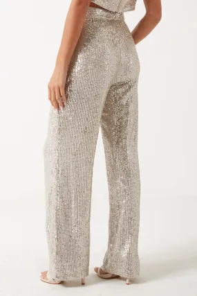 Marc Angelo High Waist Sequin Trouser Marc Angelo High Waist Sequin Trouser