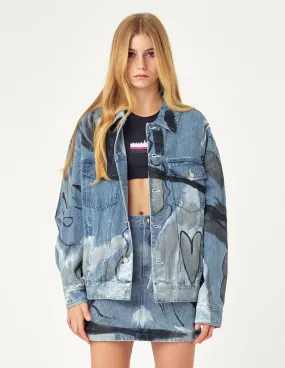 MARK FAST Hand-Painting Denim Jacket