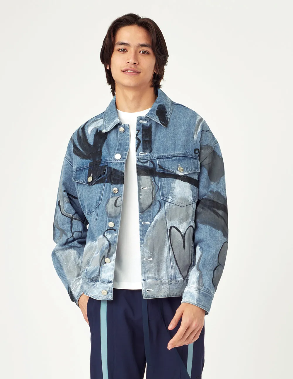 MARK FAST Hand-Painting Denim Jacket
