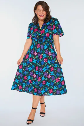 Marley Cotton Paper Posies Dress Marley Cotton Paper Posies Dress