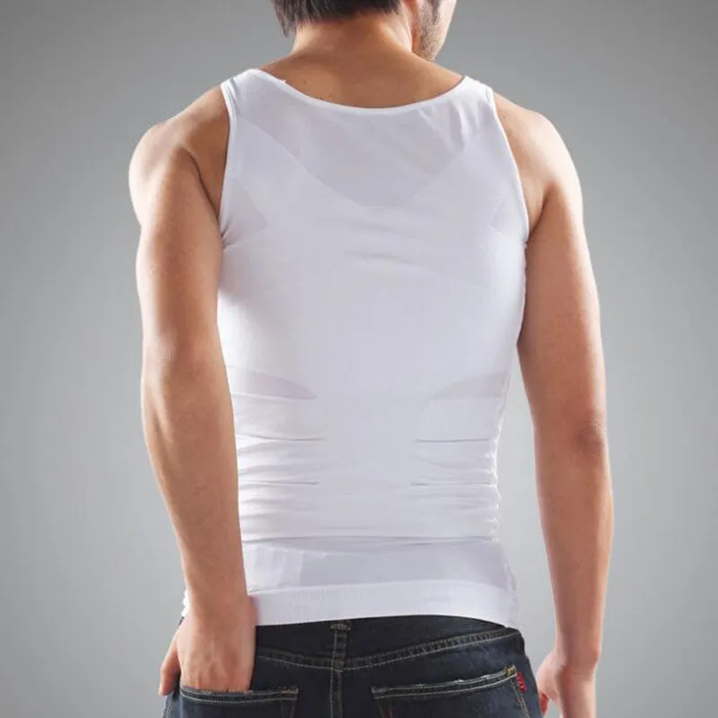 Men's Body Shaper Slimming Shirt Tummy Waist Vest