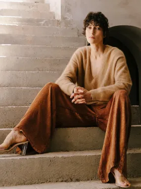 Mes Demoiselles Cullinan Sateen Wide-Leg Pants Mes Demoiselles Cullinan Sateen Wide-Leg Pants