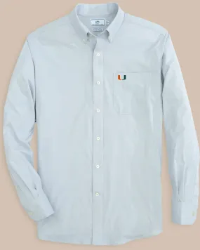 Miami Hurricanes Gingham Button Down Shirt Miami Hurricanes Gingham Button Down Shirt