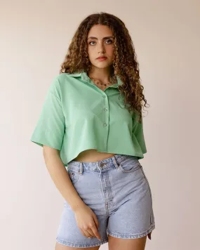 Mint Cropped Shirt Mint Cropped Shirt