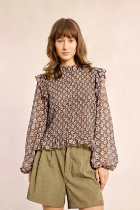 Molly Bracken Pink & Khaki Blouse Molly Bracken Pink & Khaki Blouse