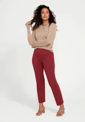 Monroe Crop Trouser | Straight (Oxblood) Monroe Crop Trouser | Straight (Oxblood)