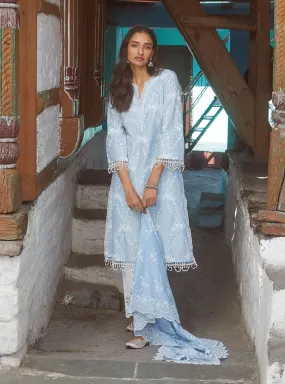 Mulmul Cotton Arki Blue Kurta Mulmul Cotton Arki Blue Kurta