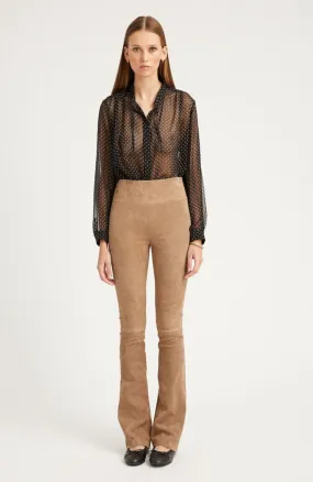 Mushroom Suede Micro Flare Pants Mushroom Suede Micro Flare Pants