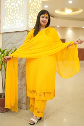 Mustard Gold Sequined Suit Set Mustard Gold Sequined Suit Set