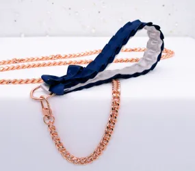 Navy, Dusty Lilac and Rose Gold Leash Navy, Dusty Lilac and Rose Gold Leash