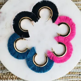 NEON BOHEMIANS ROCKSTAR MOHAWK HOOP EARRINGS NEON BOHEMIANS ROCKSTAR MOHAWK HOOP EARRINGS