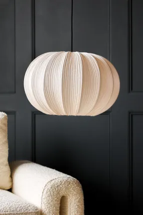 Neutral Pleated Fabric Ceiling Light Neutral Pleated Fabric Ceiling Light