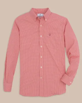 Ohio State Buckeyes Gingham Button Down Shirt Ohio State Buckeyes Gingham Button Down Shirt