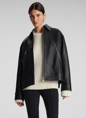 Olive Leather Jacket Olive Leather Jacket