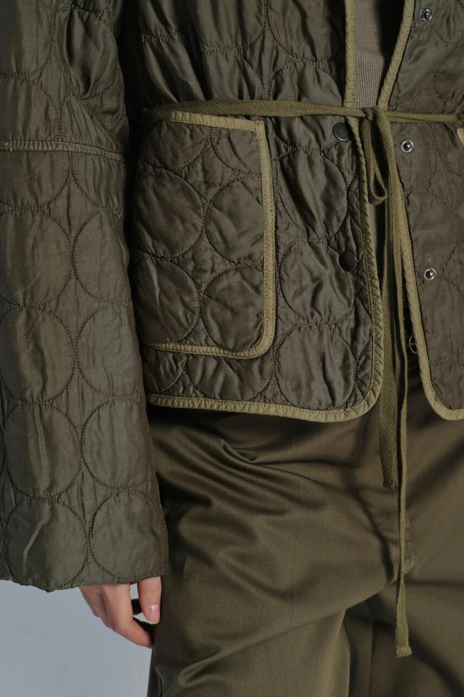 Oliver Quilted Jacket in Olive