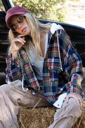 Oversized Hooded Flannel Oversized Hooded Flannel