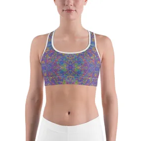 Paint Splatter Rainbow Sports Bra for women, Workout Bra, Athletic Bras Paint Splatter Rainbow Sports Bra for women, Workout Bra, Athletic Bras