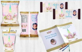 Pastel Unicorn Lashes Party Theme - FREE SHIPPING Pastel Unicorn Lashes Party Theme - FREE SHIPPING