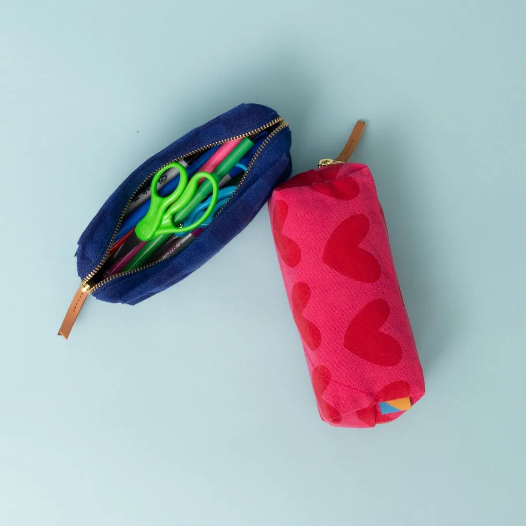 Pencil Case - Pink/Red Lots of LOVE