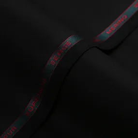 Plain Twill-Black, S 80s Merino Wool, Superior Serge Jacketing Fabric Plain Twill-Black, S 80s Merino Wool, Superior Serge Jacketing Fabric