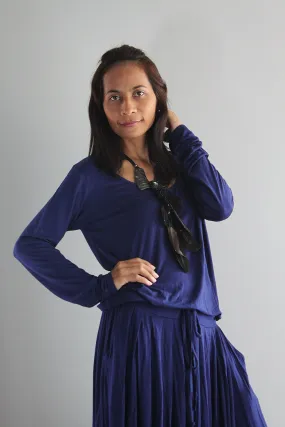 PLUS SIZE  Navy Blue Maxi Dress - Dark Blue Long Sleeve Dress : Autumn Thrills Collection No.1 (Best Seller) PLUS SIZE  Navy Blue Maxi Dress - Dark Blue Long Sleeve Dress : Autumn Thrills Collection No.1 (Best Seller)