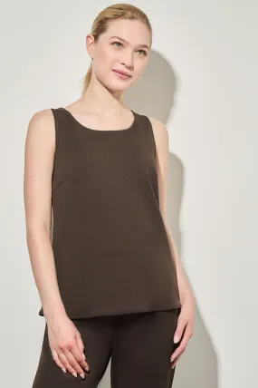 Plus Size Stretch Deco Crepe Scoop Neck Tank Plus Size Stretch Deco Crepe Scoop Neck Tank