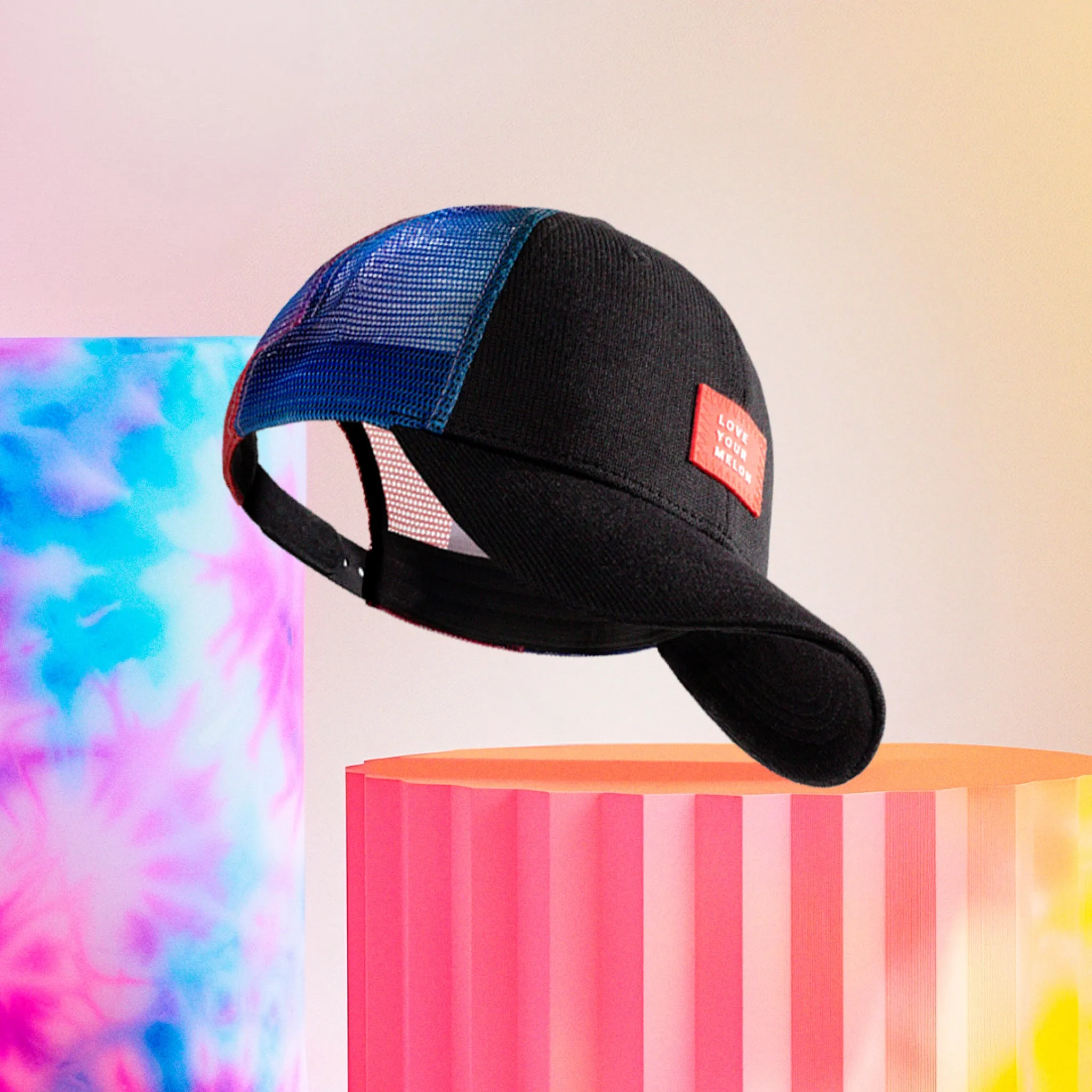 Pride Tie Dye Mesh Hero Cap