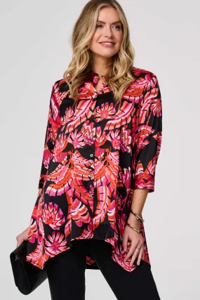 Printed 3/4 Sleeve Tunic Shirt Printed 3/4 Sleeve Tunic Shirt