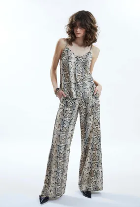 Python Print Camisole Beige Python Print Camisole Beige