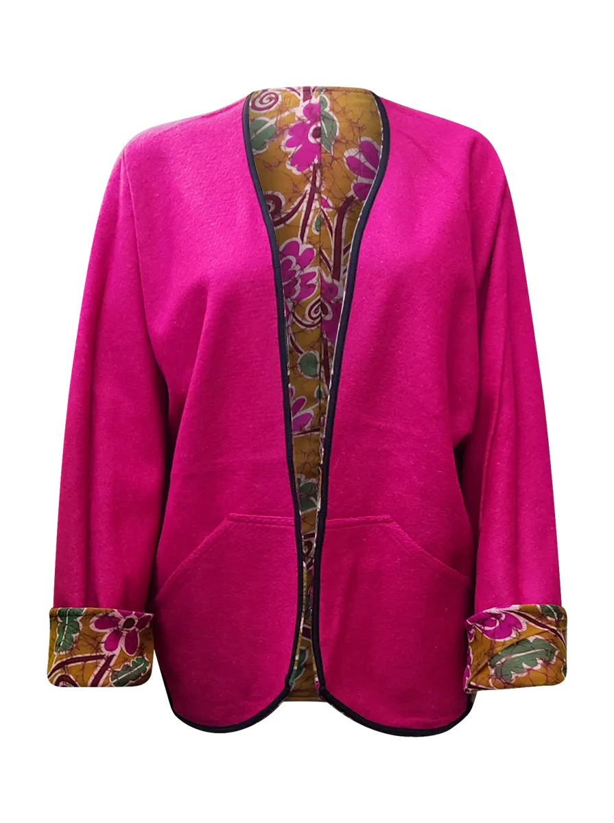 ReSaree felt jacket chamkila