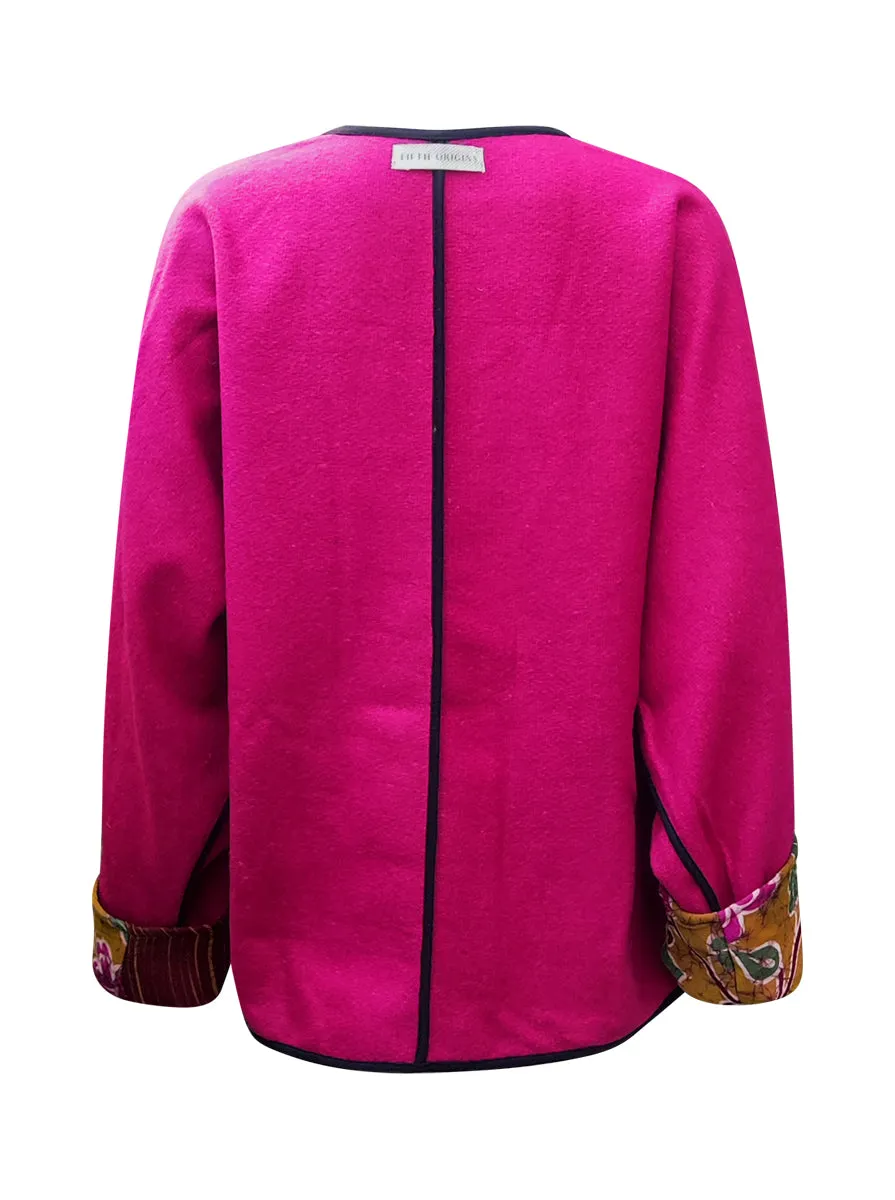 ReSaree felt jacket chamkila